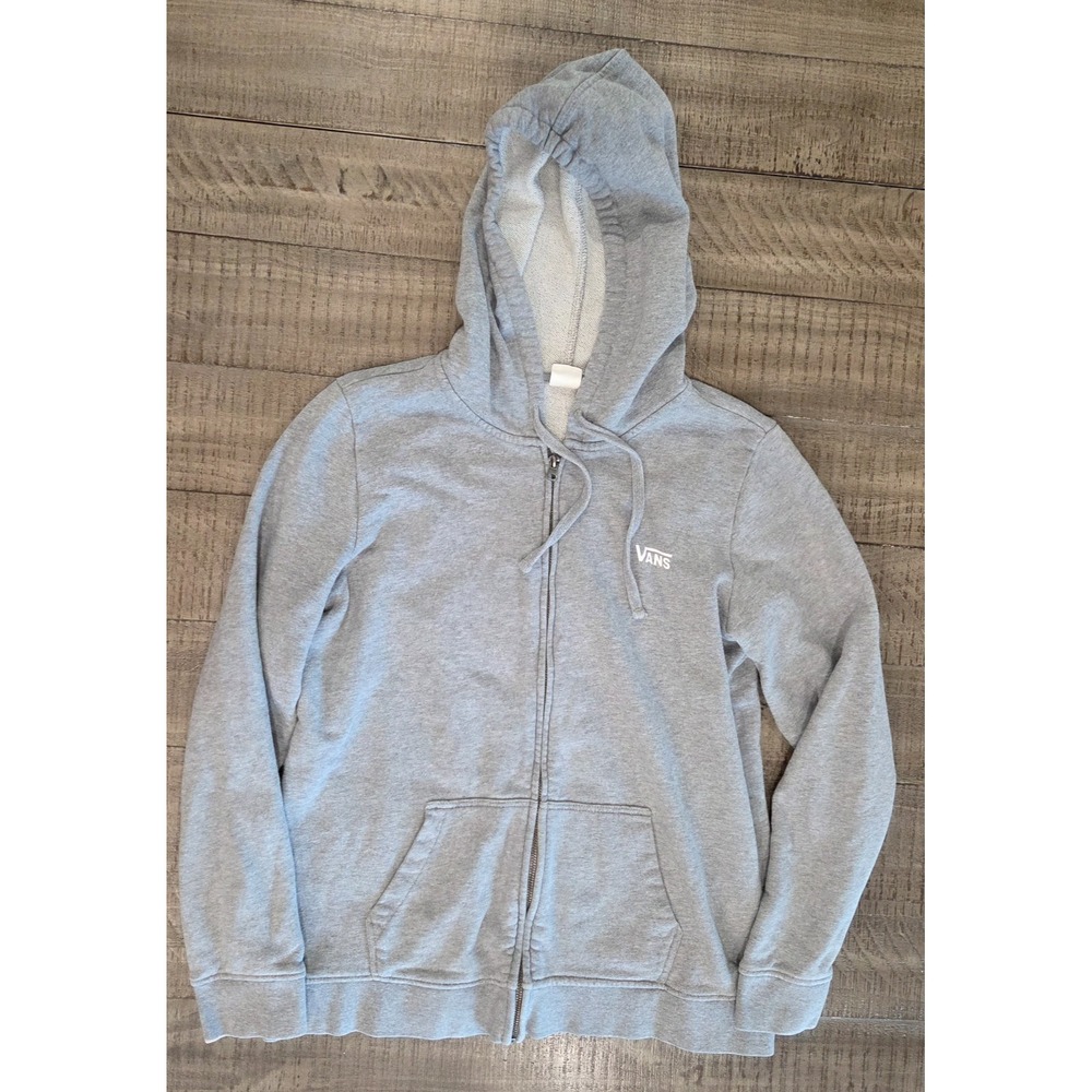 Womens Vans Cali Floral Grey Heather Zip Up Hoodie Size Large - Picture 3 of 9